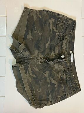 Bluenotes Olive Camo Denim Shorts